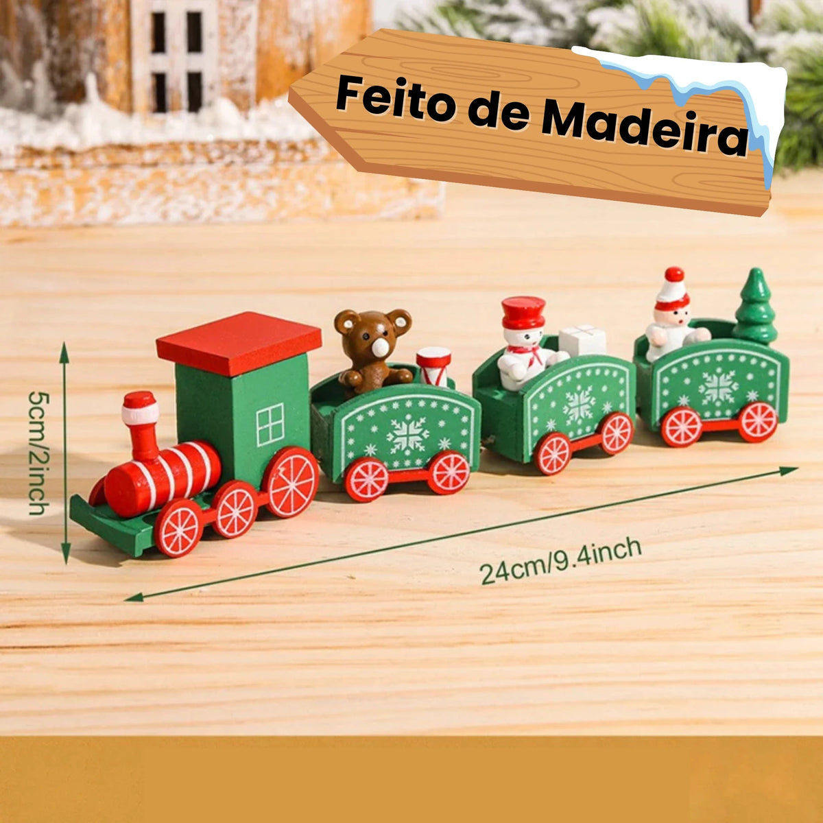 Wooden Christmas Train