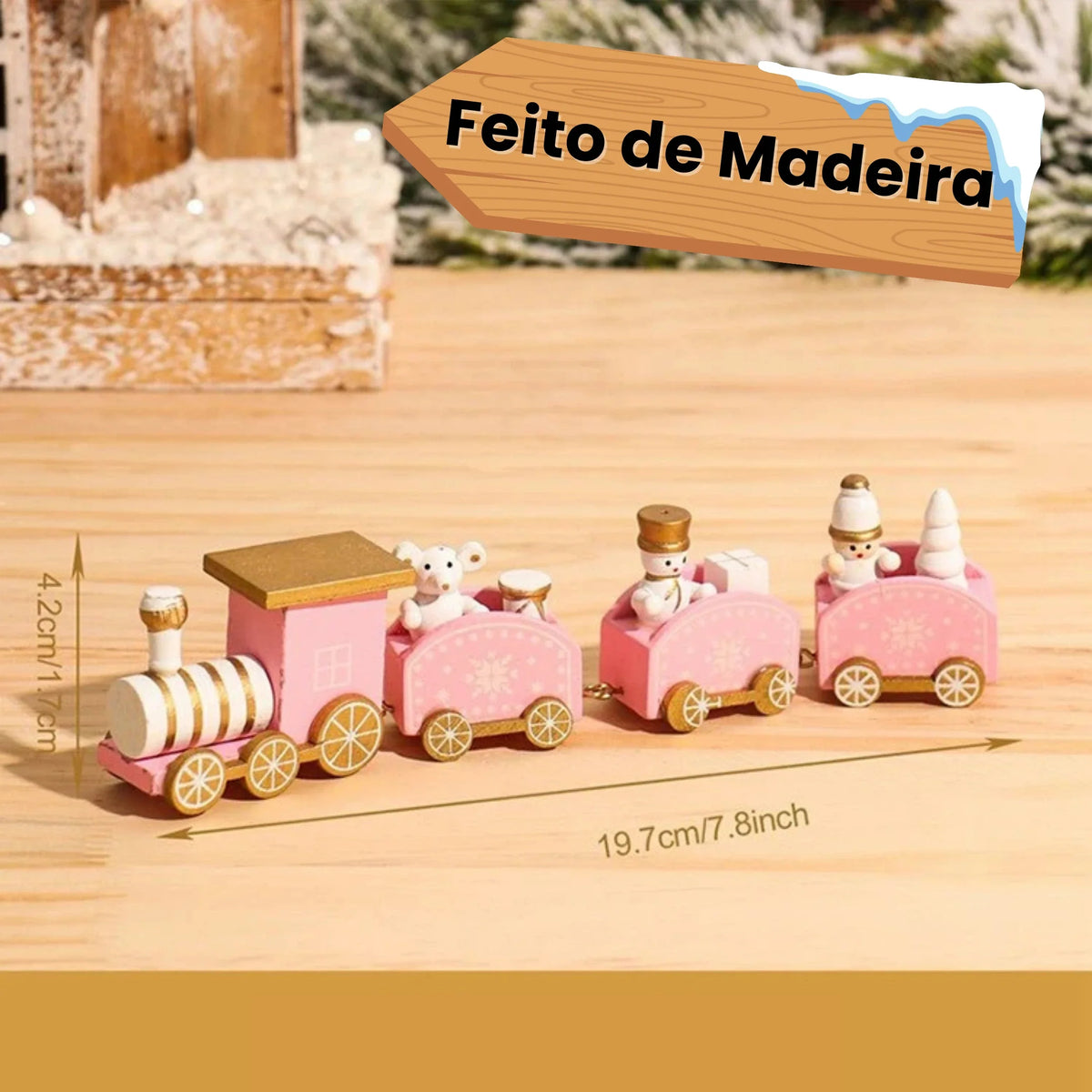 Wooden Christmas Train