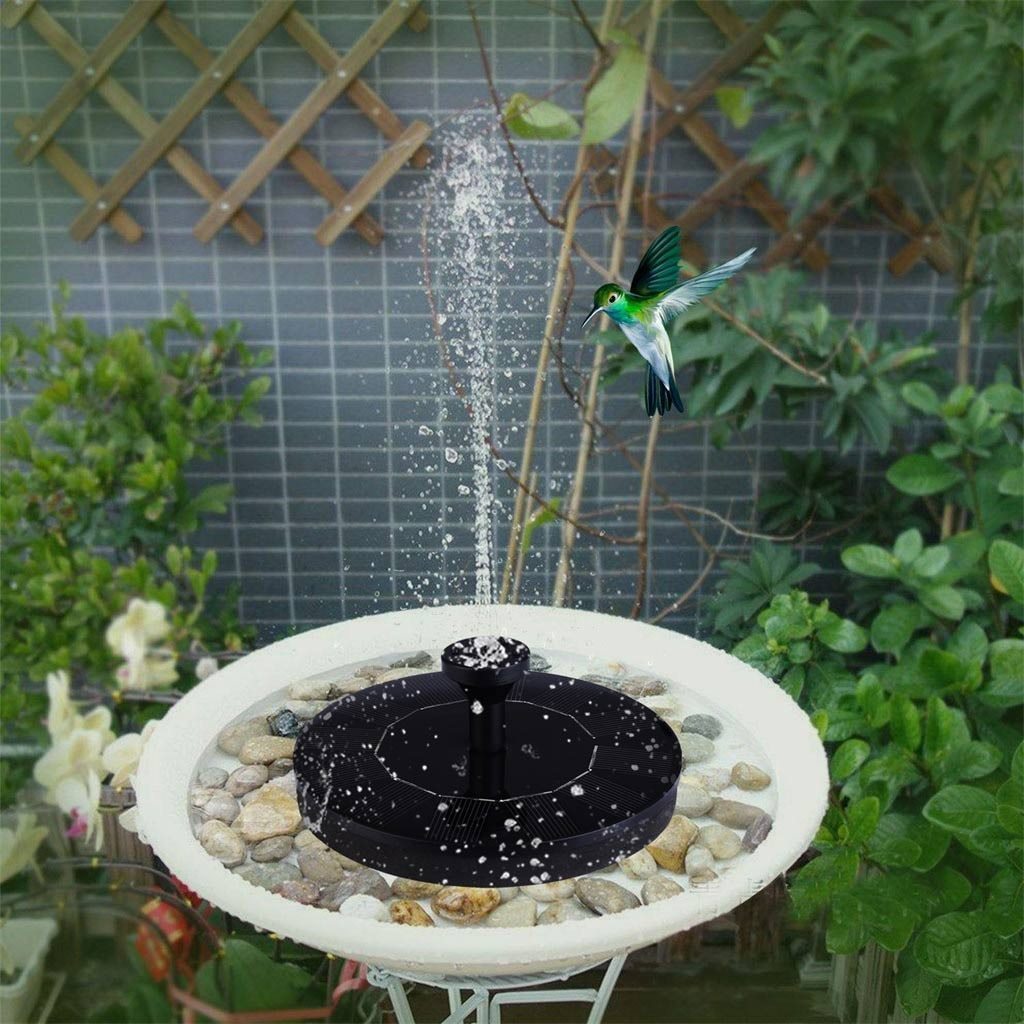 Bird Fountain with Solar Panel