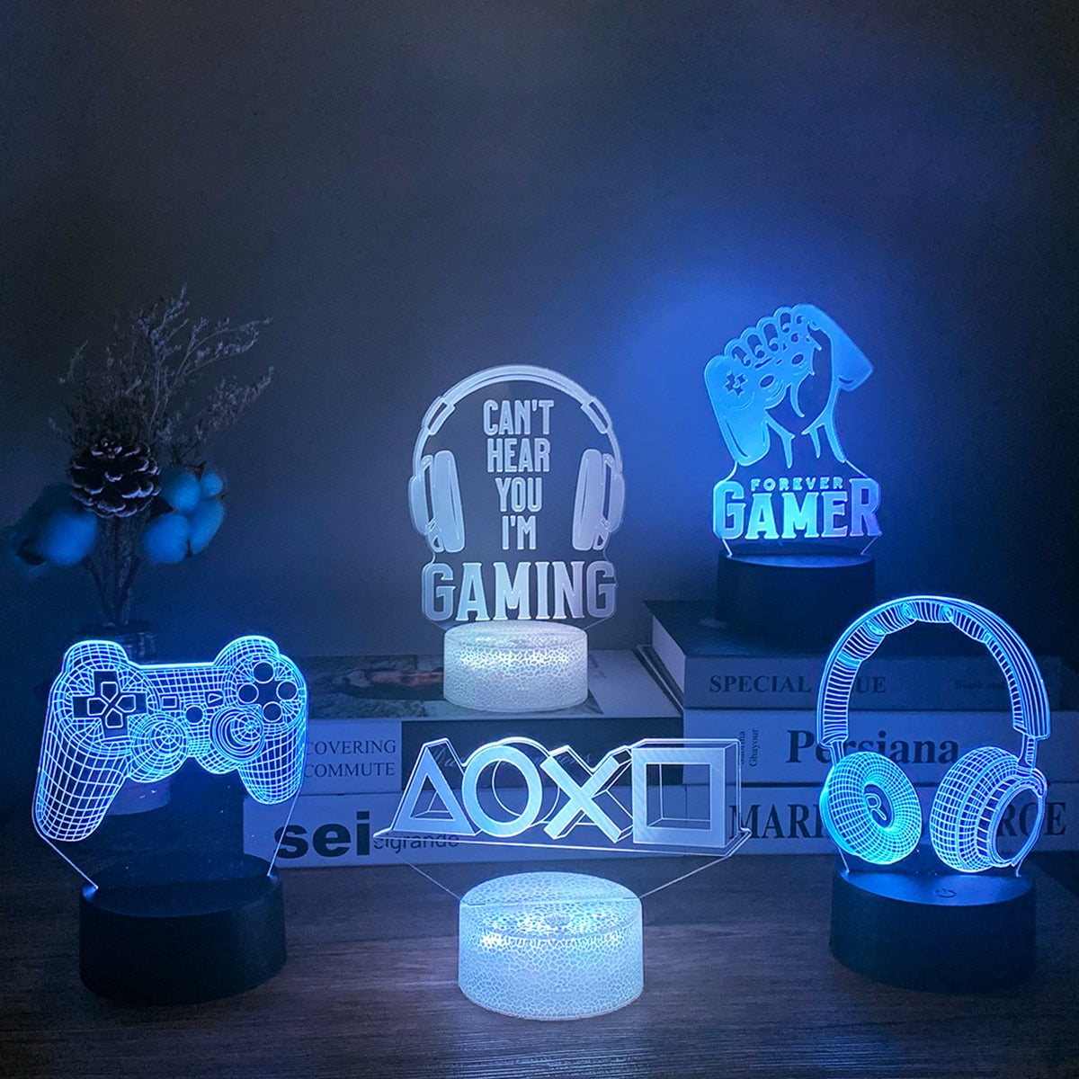 GamerLight 3D Luminaire - RGB 16 Colors