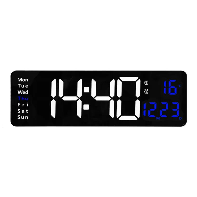 Digital Wall Clock with Remote Control