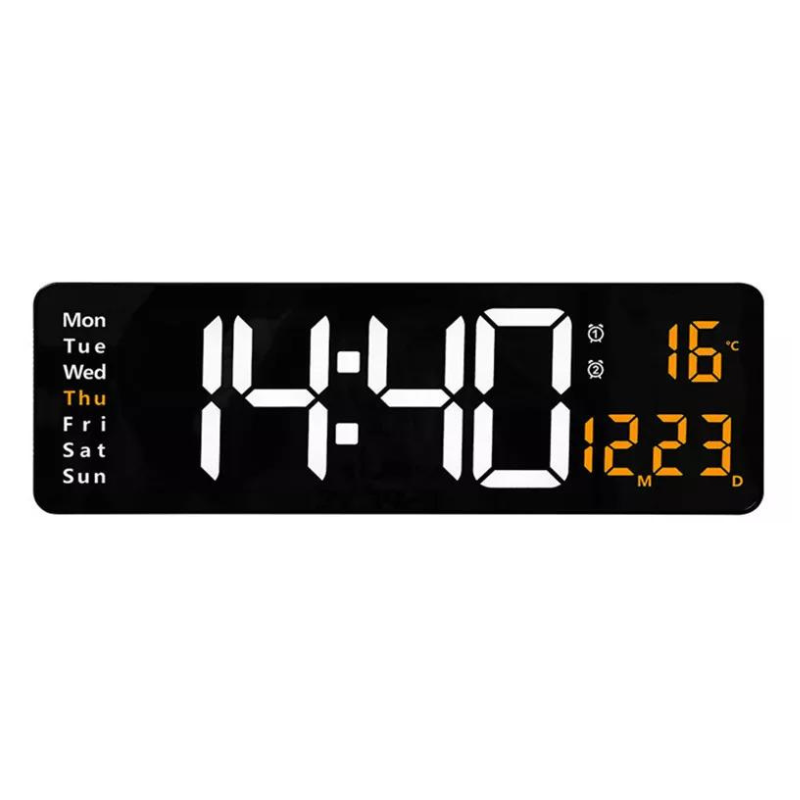 Digital Wall Clock with Remote Control