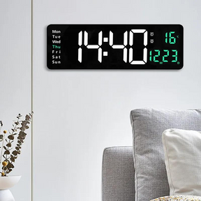 Digital Wall Clock with Remote Control