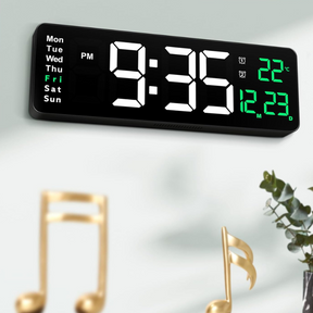 Digital Wall Clock with Remote Control