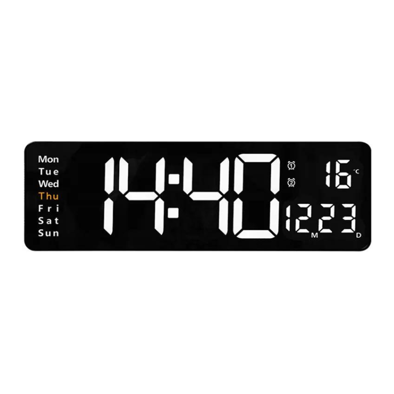 Digital Wall Clock with Remote Control