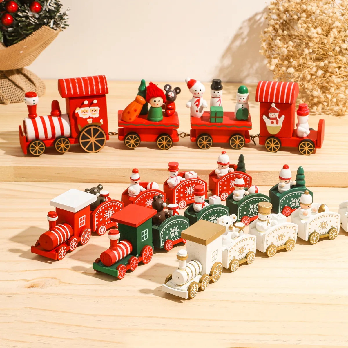 Wooden Christmas Train