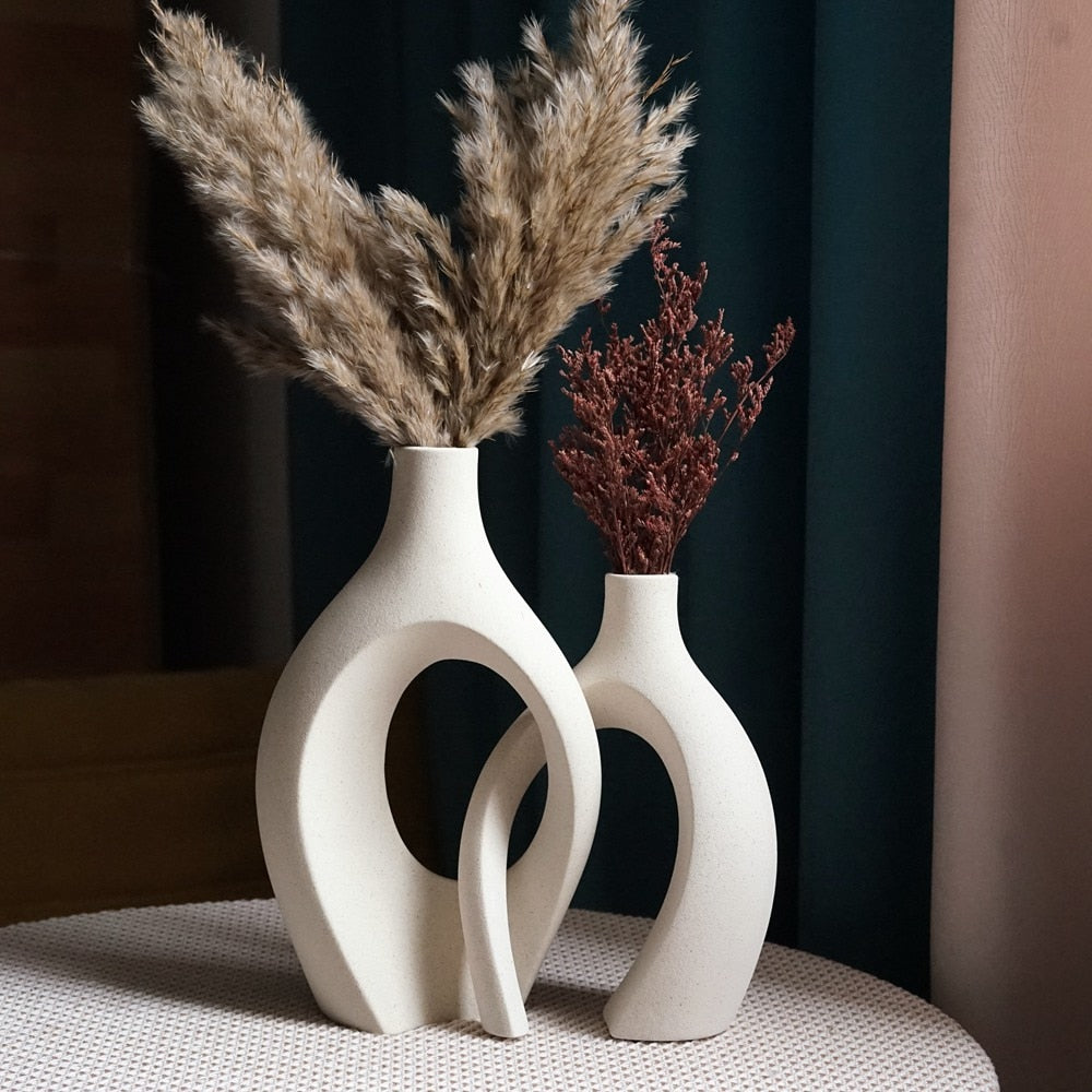 Set of Decorative Ceramic Vases