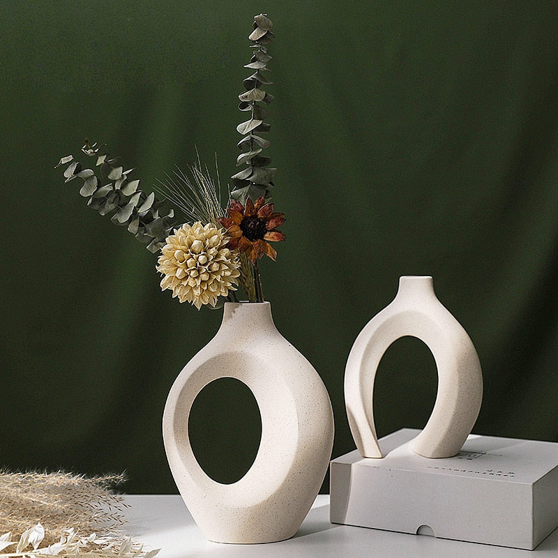 Set of Decorative Ceramic Vases