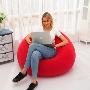 Comfortable Inflatable Round Lounge Puff